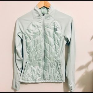 XS North face mint green running jacket